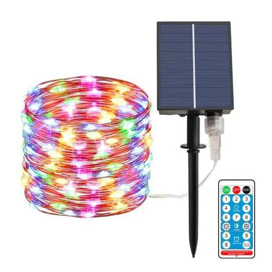 300 LED Remote Control Waterproof Outdoor Fairy String Light- Solar_0